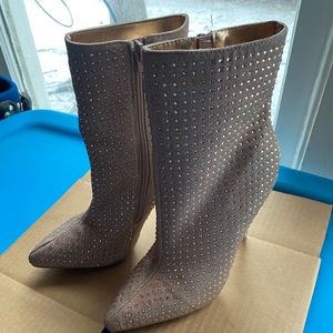 Anne Michelle rhinestone booties